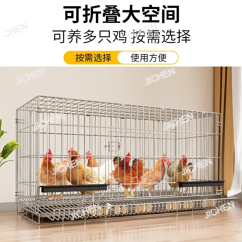 

Новая большая складная клетка для разведения домашней птицы (утки, гуси, собаки) с автоматическим выдвижным поддоном для цыплят