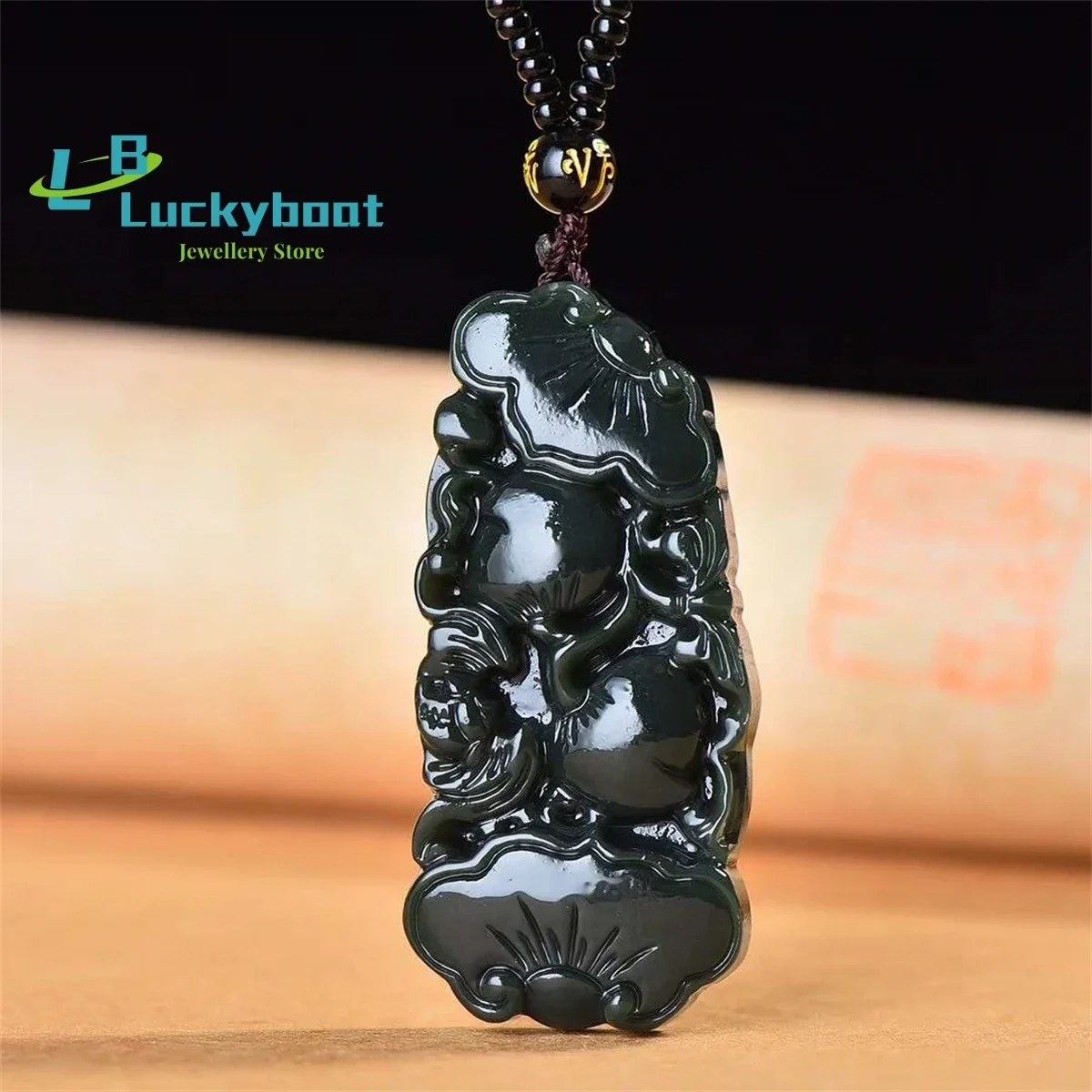 Natural Hetian Qingyu Fu is in Front of You Ruyi Pendant is Simple Personalized Fashionable and Versatile for Men and Women