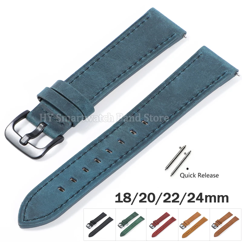 18 مللي متر 20 مللي متر 22 مللي متر 24 مللي متر جلد العجل حزام ساعة اليد ل Seiko ل أوميغا المعصم الفرقة ل رولكس الإفراج السريع سوار دبوس معدني المشبك