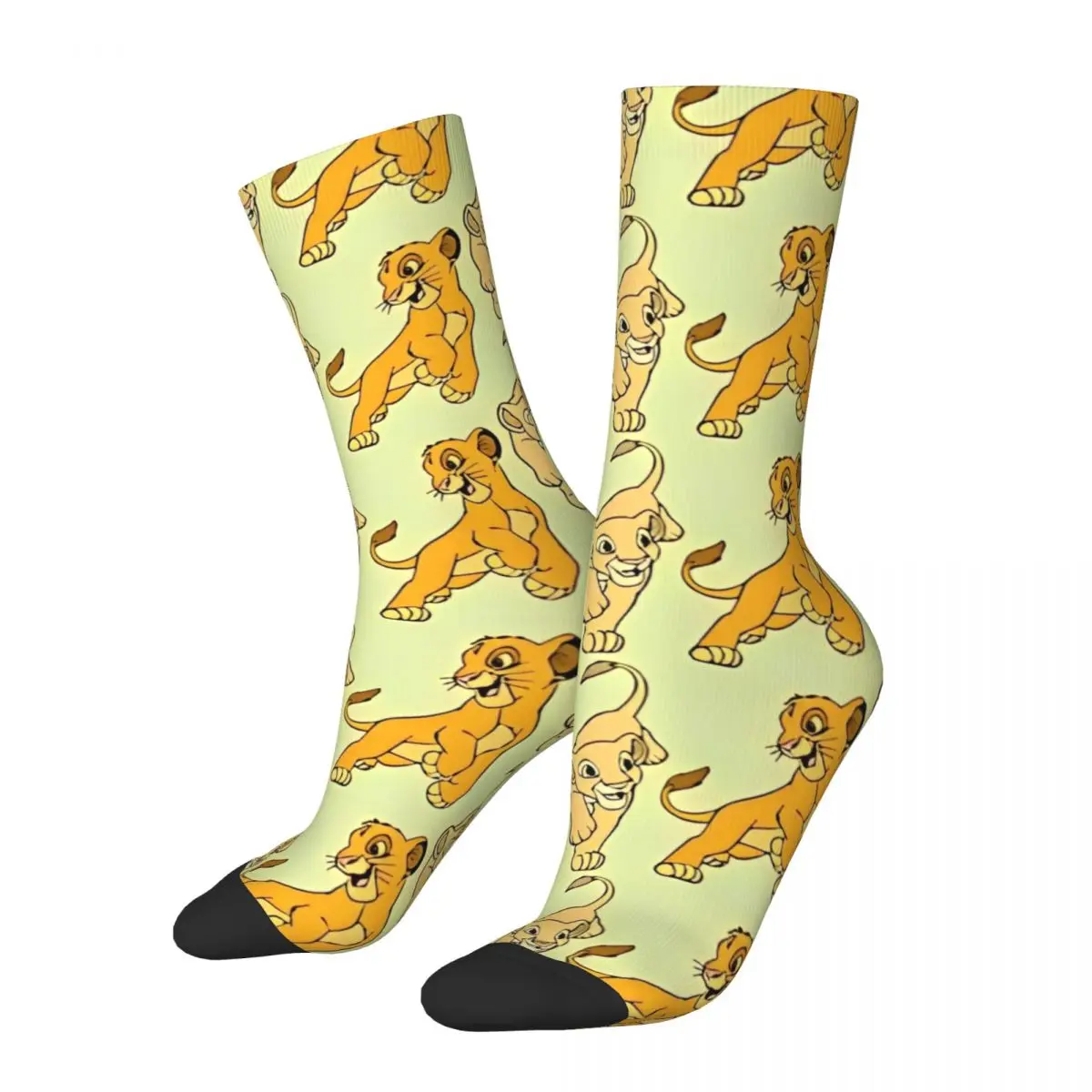 

The Lions Cartoon Stockings Kings Graphic Casual Socks Autumn Non Slip Socks Couple Outdoor Medium Soft Socks