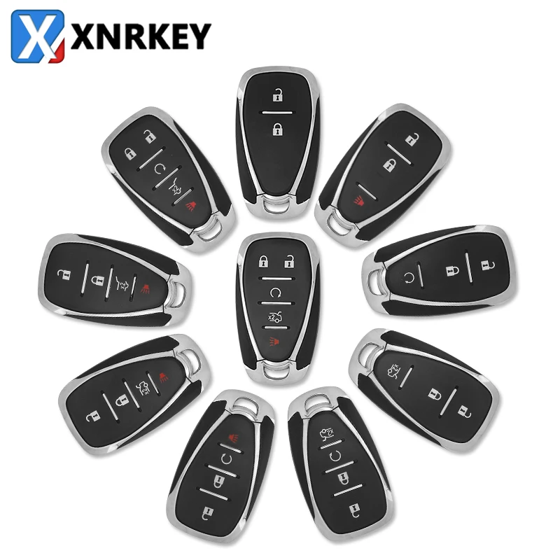 XNRKEY-Shell de chave de carro remoto inteligente para Chevrolet, capa para Cruze, Malibu, Equinox, Camaro, 2, 3, 4, 5, 6 Button, 2016-2019