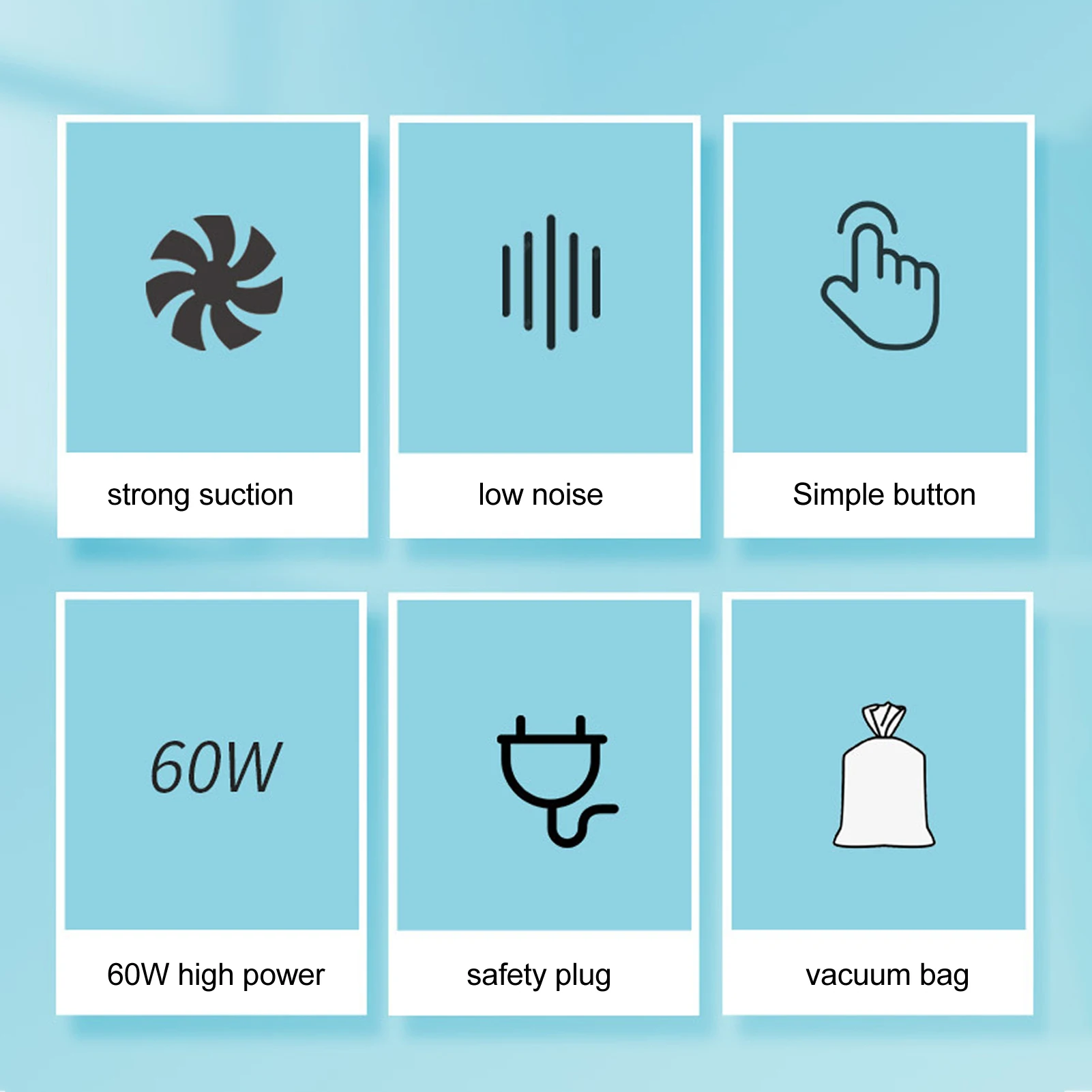 Extractor de polvo de uñas, aspiradora de uñas de 60W, alta potencia, succión fuerte ligera, fácil limpieza, colector de polvo de uñas