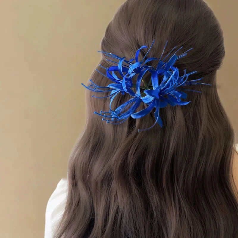 Flower Duckbill Clip Simulation Flower Hairpin Three-dimensional Flower Hairpin Super Fairy Headdress Accessory
