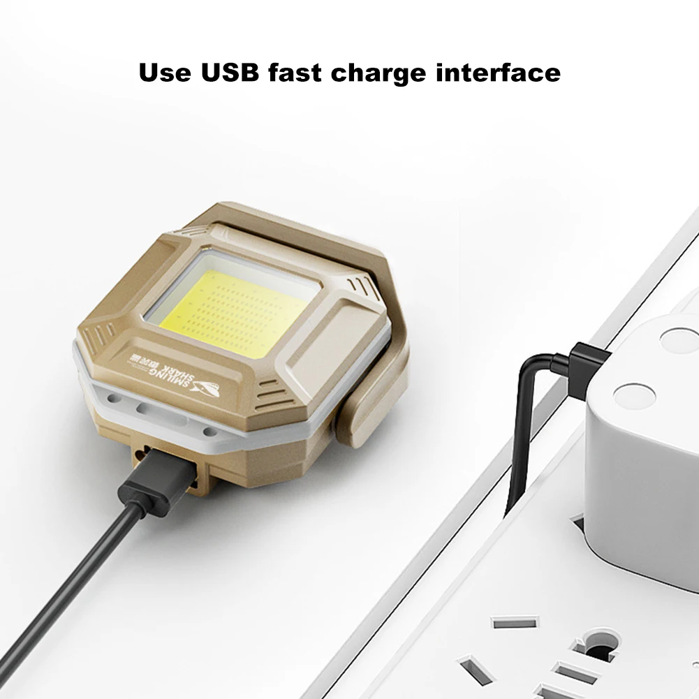 COB LED ضوء العمل مصباح فحص مقاوم للماء مع قاعدة مغناطيسية ضوء فحص قابلة للشحن لورشة عمل إصلاح السيارات في حالات الطوارئ