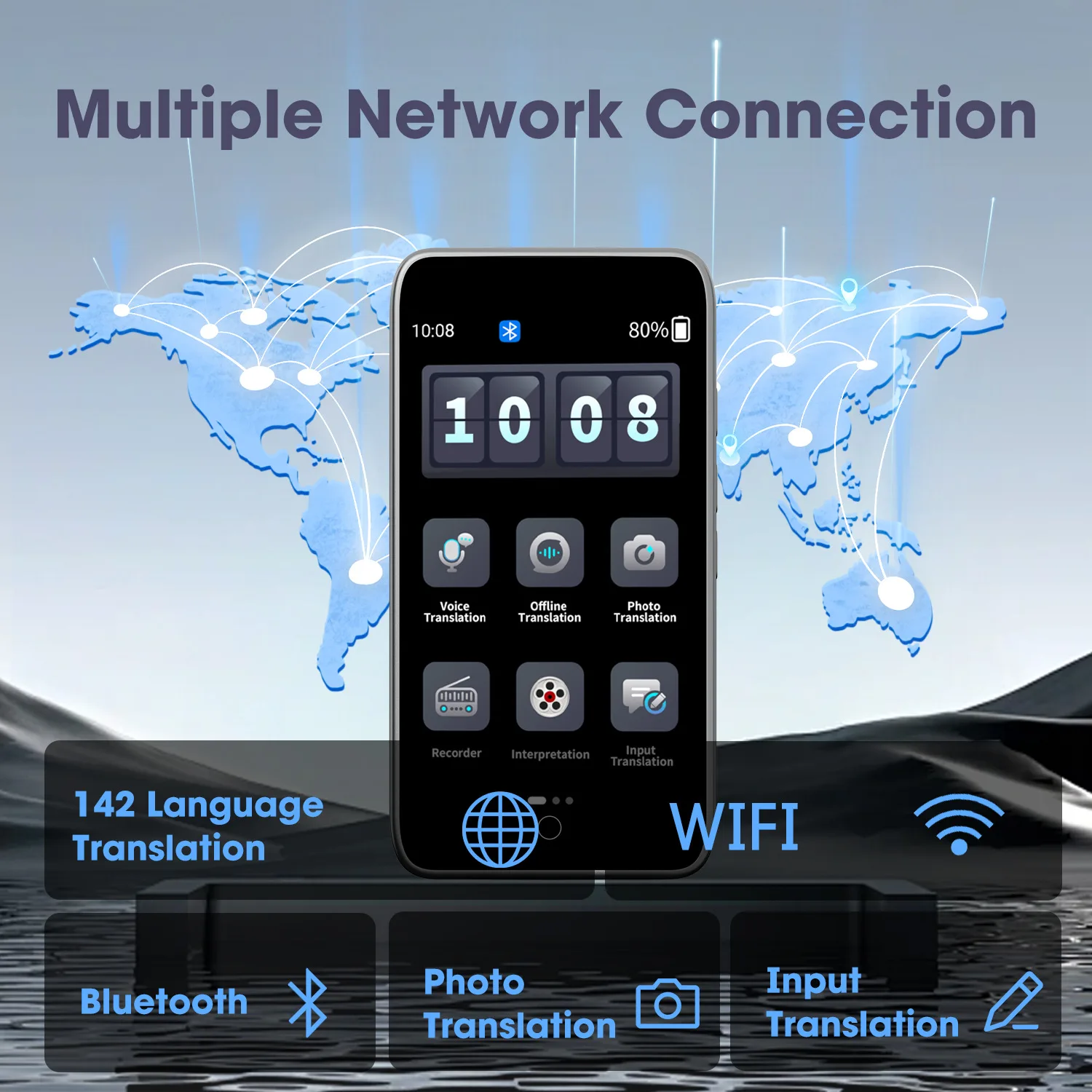 142 Languages AI Automatic Intelligent Voice Translation Business Special Offline Translator Taking Photos Translation Travel