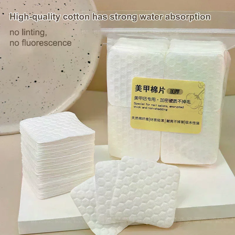 /ACR/Thickening Profession Cotton Pads For Nail Wipes Lint-Free Nail CottonGel Polish Remover Nail Art Cleaning Tools 200/500Pc