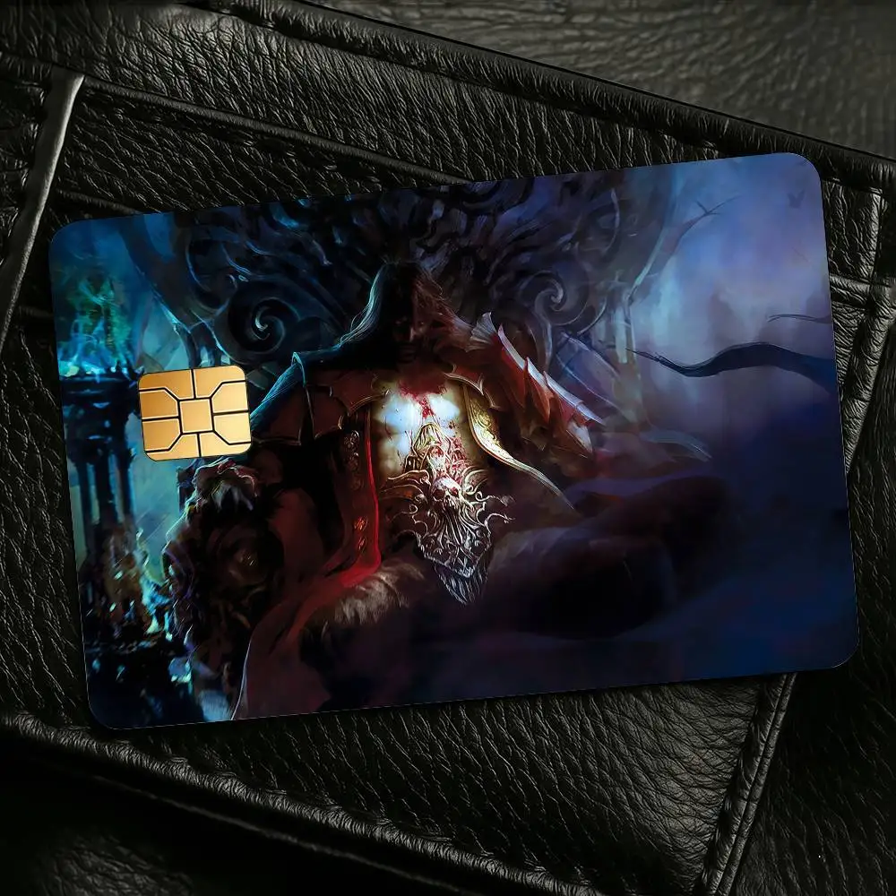 TV Movie C-Castlevania Credit Skin Cover Card Stickers 4PCS Film Bus Pass Front Decoration Bank Debit Waterproof