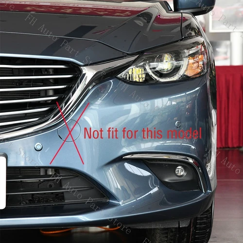 Imagen 2 del producto Cubierta de gancho de remolque para parachoques delantero de coche, tapa de remolque, tapa de ojo de transporte para Mazda 6 Atenza Sedan 2013 2014 2015 2016