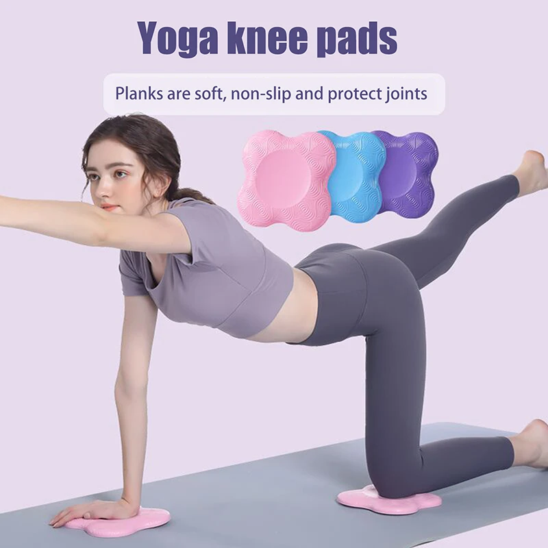 1PC Thicken Yoga Knee Pad Cushion Wrist Hips Hands For Leg Arm Elbows Balance Exercise Fitness Pilates Yoga Mat Plank TPE Mat