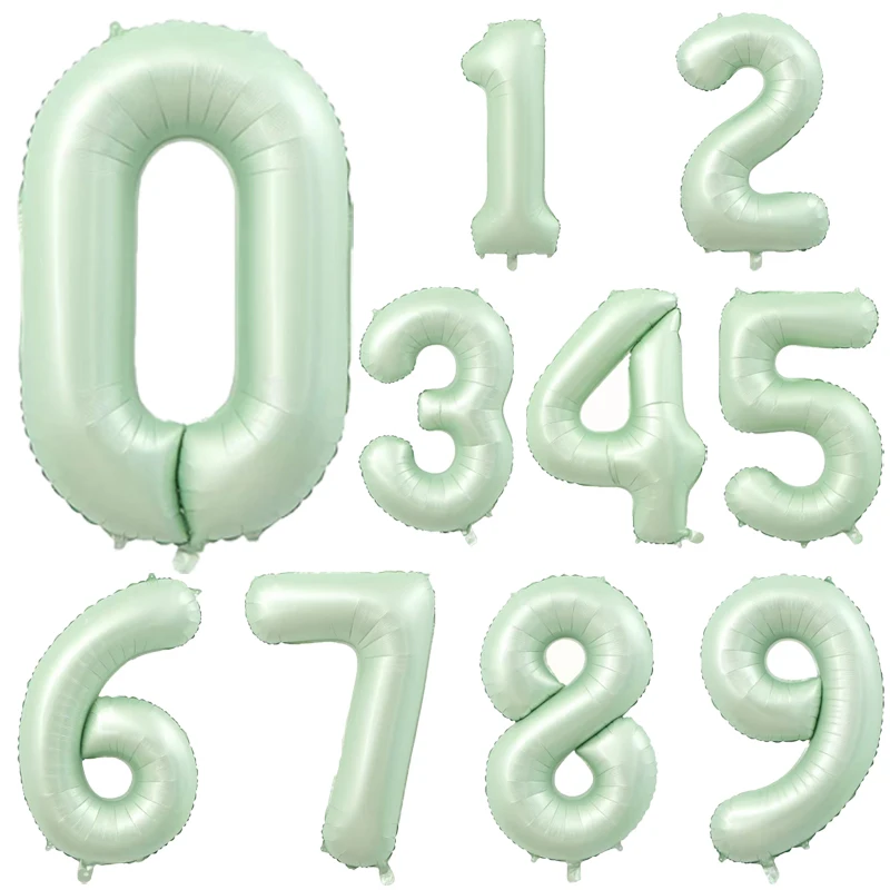 1pc 40inch Number Foil Balloons 1 2 3 4 5 6 Years Old Kid Boys Girls Crown Happy Birthday Balloon Baby Shower Decor Supplies