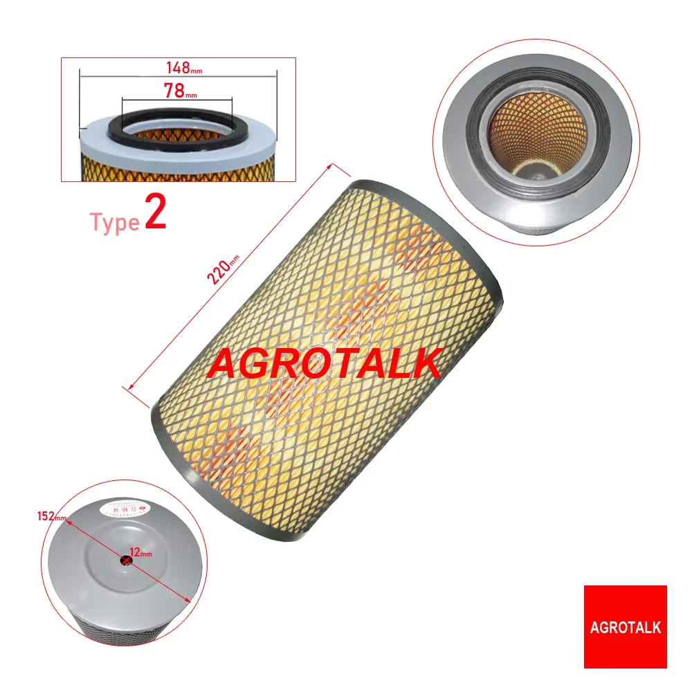 Air filter element K1522 for JM454 tractor with Jiangdong engine JD495T