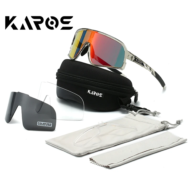 

KAROS New Outdoor Cycling Sunglasses Men MTB Bike Glasses Sports Hiking Mountain Climbing Women Bicycle Cycling UV400 Goggles