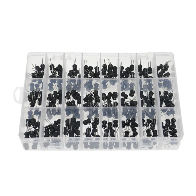 240Pcs 24Values 6x8mm Choke Inductors Assorted Kit 2.2uH 3.3uH 4.7uH 6.8uH 10uH 15uH 22uH 47uH 68uH 100uH 220uH 1mH 4.7mH 100mH