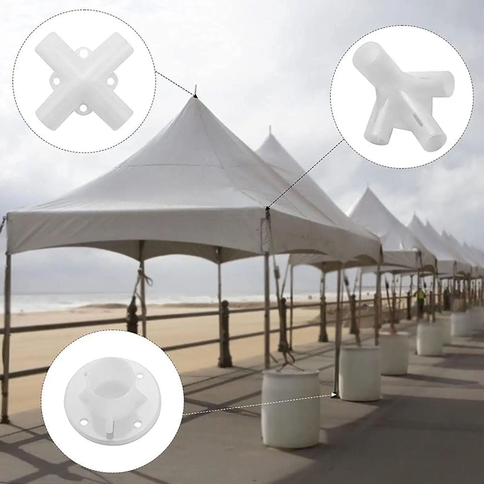 Spare Parts For 3x3m Gazebo Awning Tent Feet Corner Center Connector Tent Connector Parts Outdoor Camping Tool