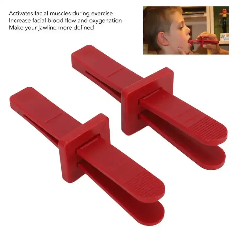 2Pcs Muscle Training Tool Mouth Jawline Jaw Exerciser Muscle Exercise Tool Children Dysarthria Aphasia Recovery Tools