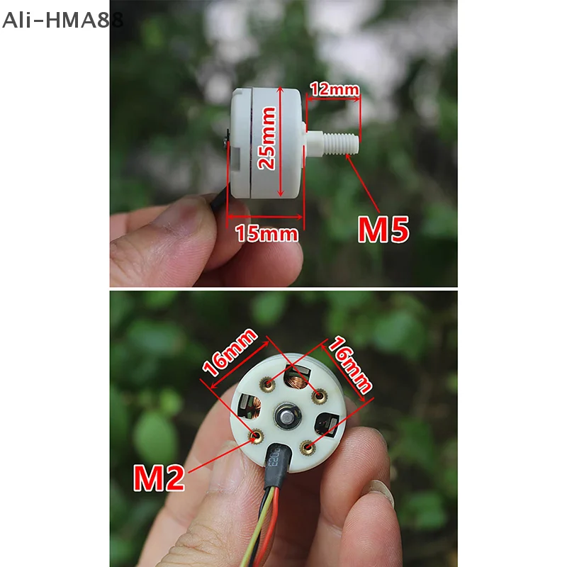 Ali-HMA88-1880KV 무인 항공기 모터, CW CCW 톱니 미니 2515, 브러시리스 모터, BLDC 항공기 모델, 25x15mm