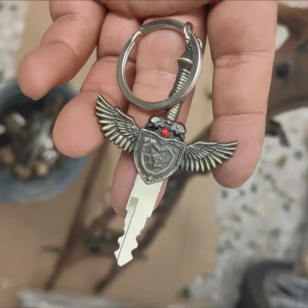 

DIY креативная ручка для ключей с ремонтом мотоцикла, ручная полировка, держатель для ключей, домашний брелок для ключей, индивидуальный аксессуар