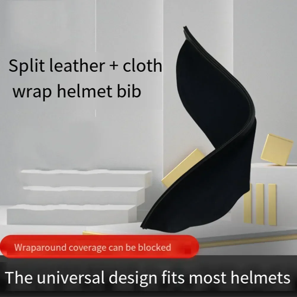 Wraparound Welding Helmet Bib Black Anti-Scald Splash Scarf Removable Welding Bib Removable Welder Bib Welding Protective