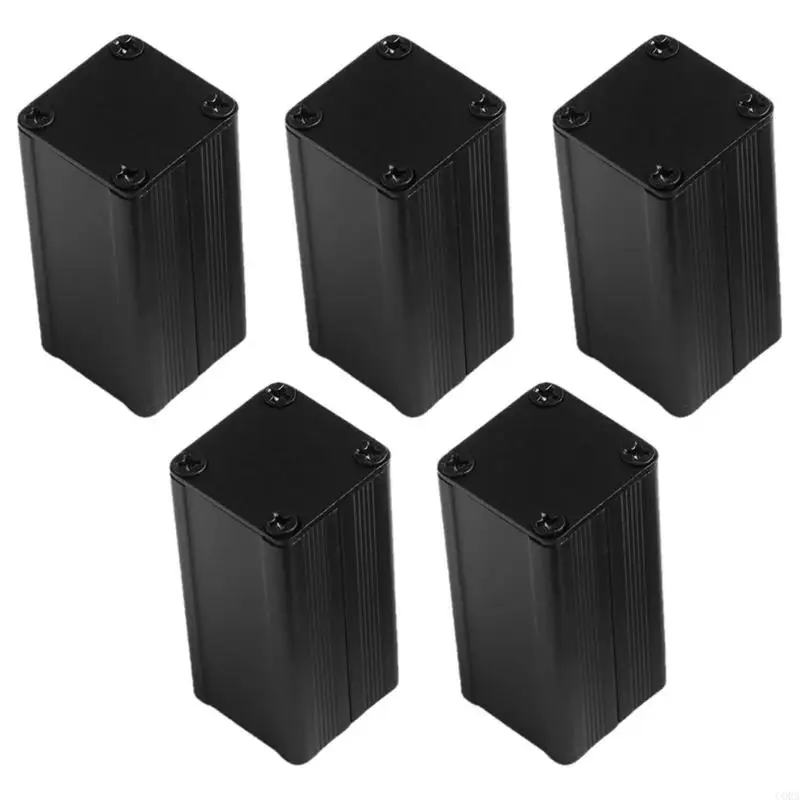 

CORA 5pcs Aluminum PCB Project Boxes 50x25x25mm for Circuit Board Protections and Heat Dissipation in DIY Electronics