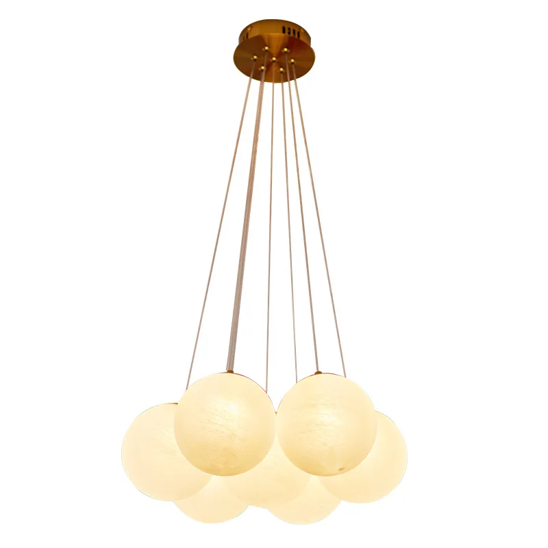 

Internet celebrity planet light bubble ball chandelier, romantic French Nordic living room