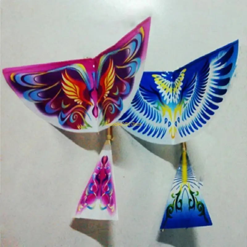 Wxtd faixa borracha power bird modelos brinquedo crianças quebra-cabeça diy kites avião ação montagem presente brinquedo