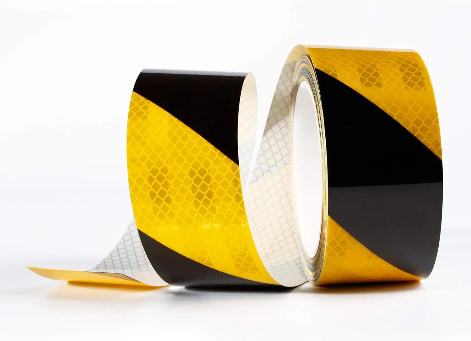 Black Yellow Caution Reflective Tape Car Reflective Sticker Outdoor Floor Safety Driveway Vehicles Trailers Boats Warning Tape