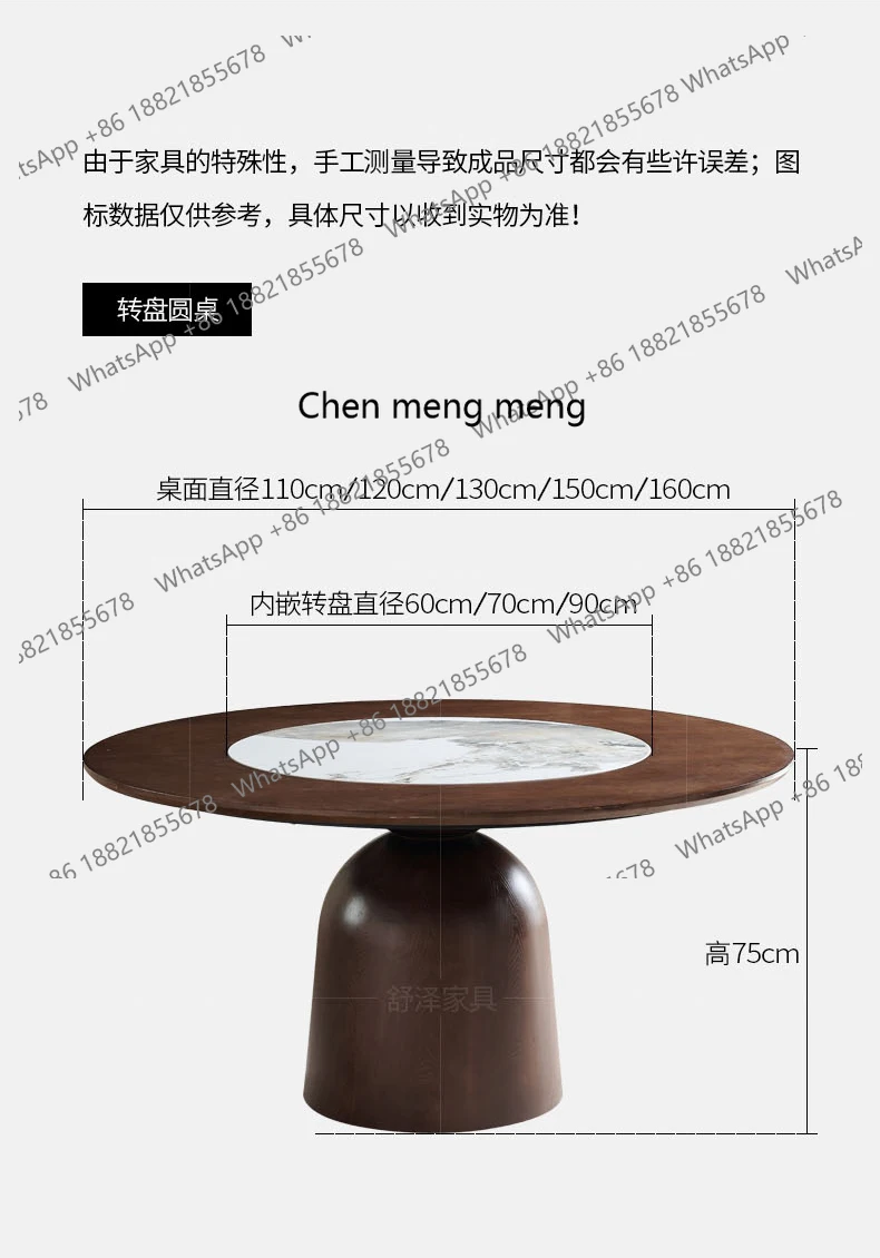 Nordic Solid Wood Dining Tables Modern Simple Living Room Kitchen Round Table Fallow Center Dining Room Furnitur Esstisch