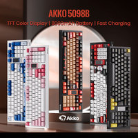 Akko 5098B Wireless Mechanical Gaming Keyboard With 1.47-inch TFT Screen Vertical Knob 1800 Compact 96 Keys Hot Swap RGB Gasket