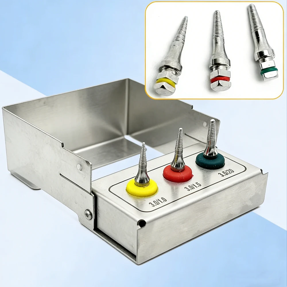 3PCS Dental Bone Expander SOS Kit with Broken Implant Extractor for Failed Fixture Removal Implant Surgery and Retrieval