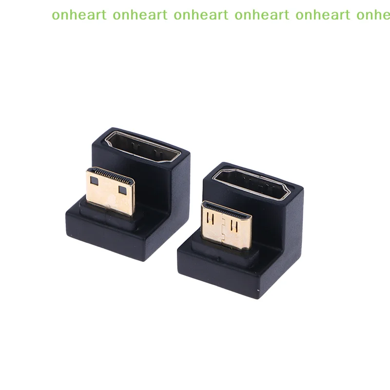 [C]-Compatible Adapter 360 Degree Angled U-shaped L Converter Mini HD Male to  Adapter