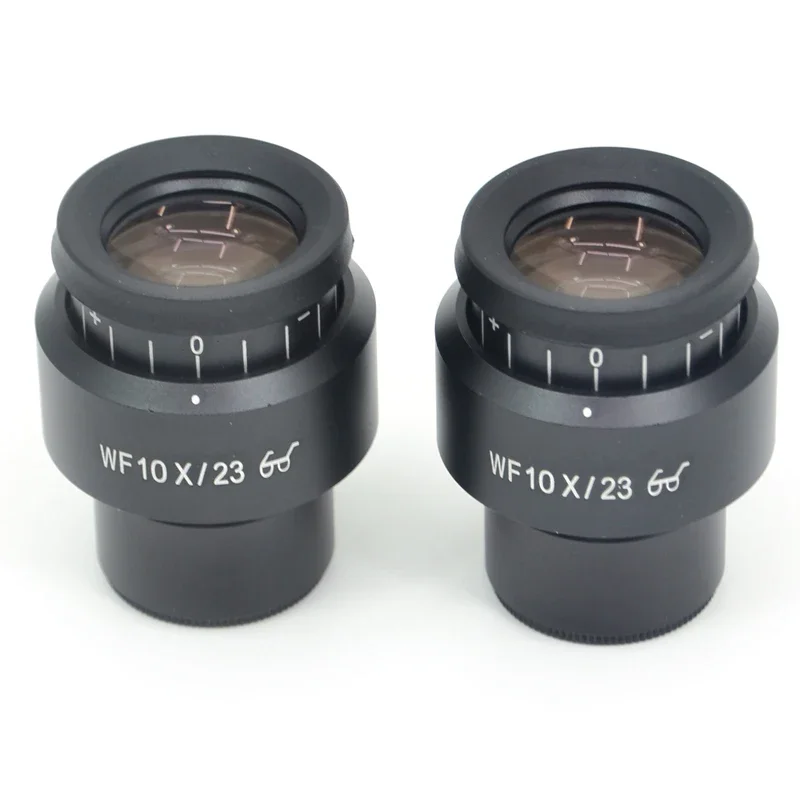 2PCS WF10X WF10X/23 Wide Field Eyepiece For Binocular Trinocular Stereo Microscope 30MM Installation Installation Interface