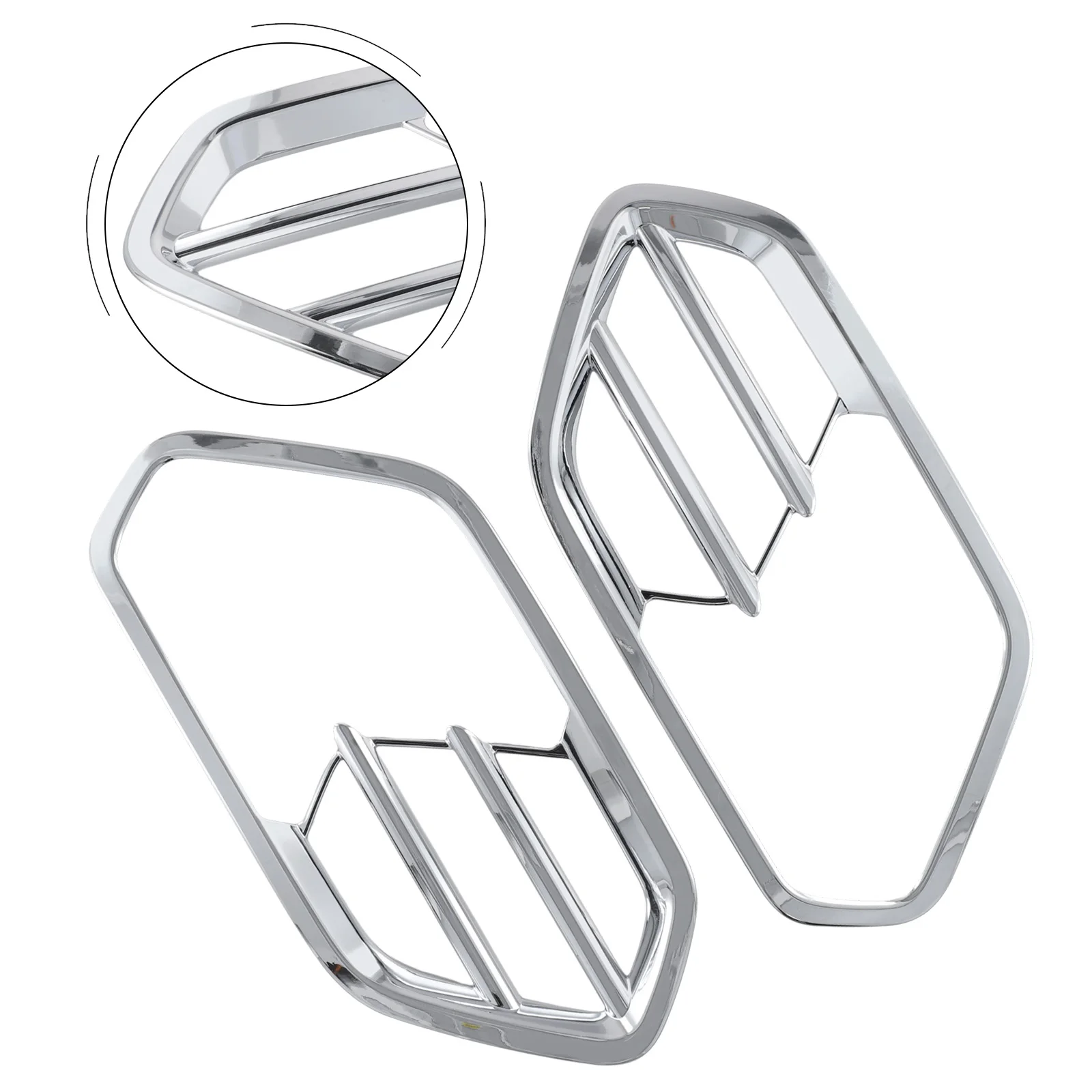 

Обновление до хромированных накладок на передние противотуманные фары для Ford Escape для Kuga 2017 2019, защита от царапин и повреждений