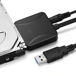 Sata To USB 3.0 Adapter Cable USB 3.0 Hard Drive Converter Cable Support 2.5/3.5 Inch External SSD HDD Adapter Hard Drive Laptop