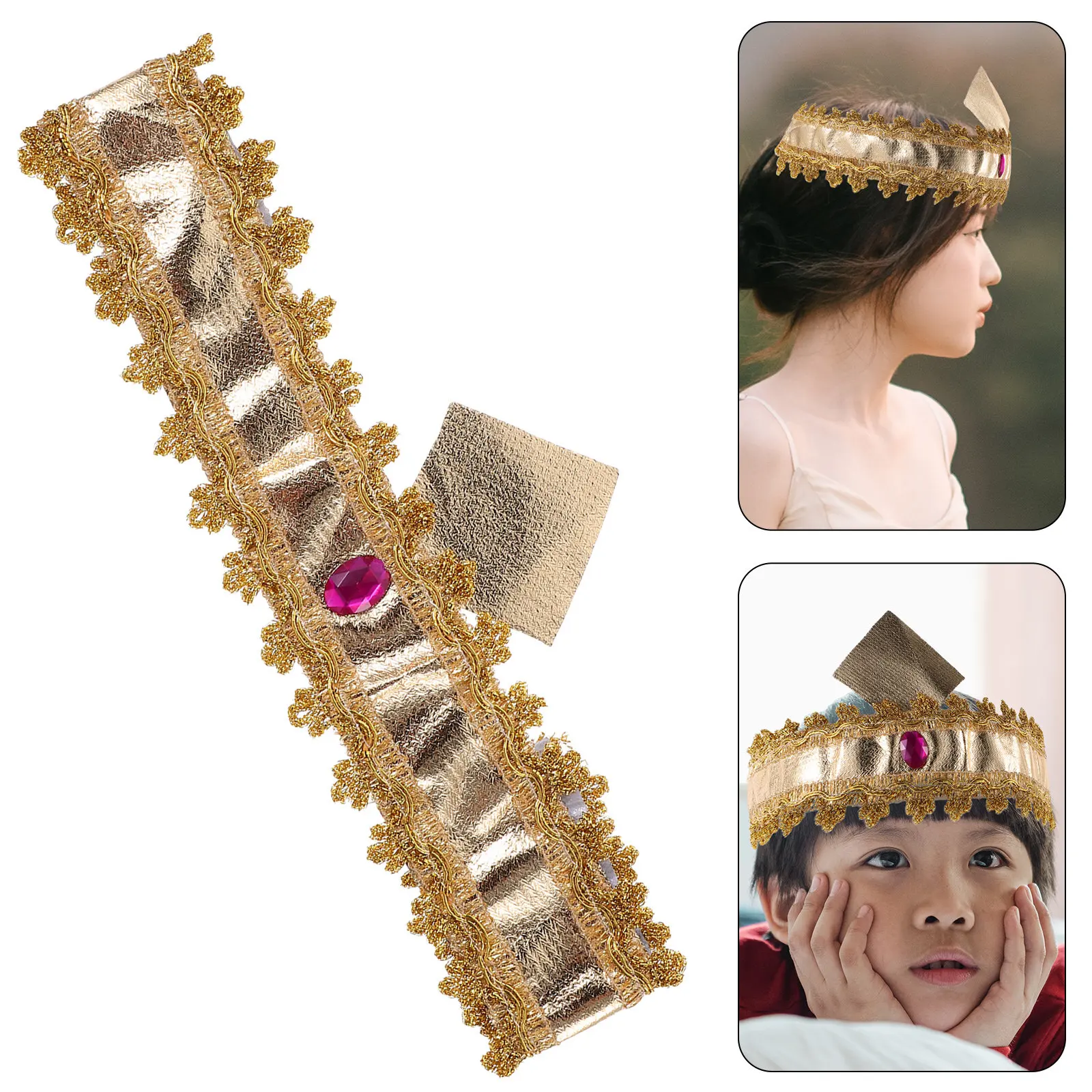 

Egyptian Headpiece Cloth Halloween Cosplay Accessories Classical Lightweight Prop for Party Role Play Supplies
