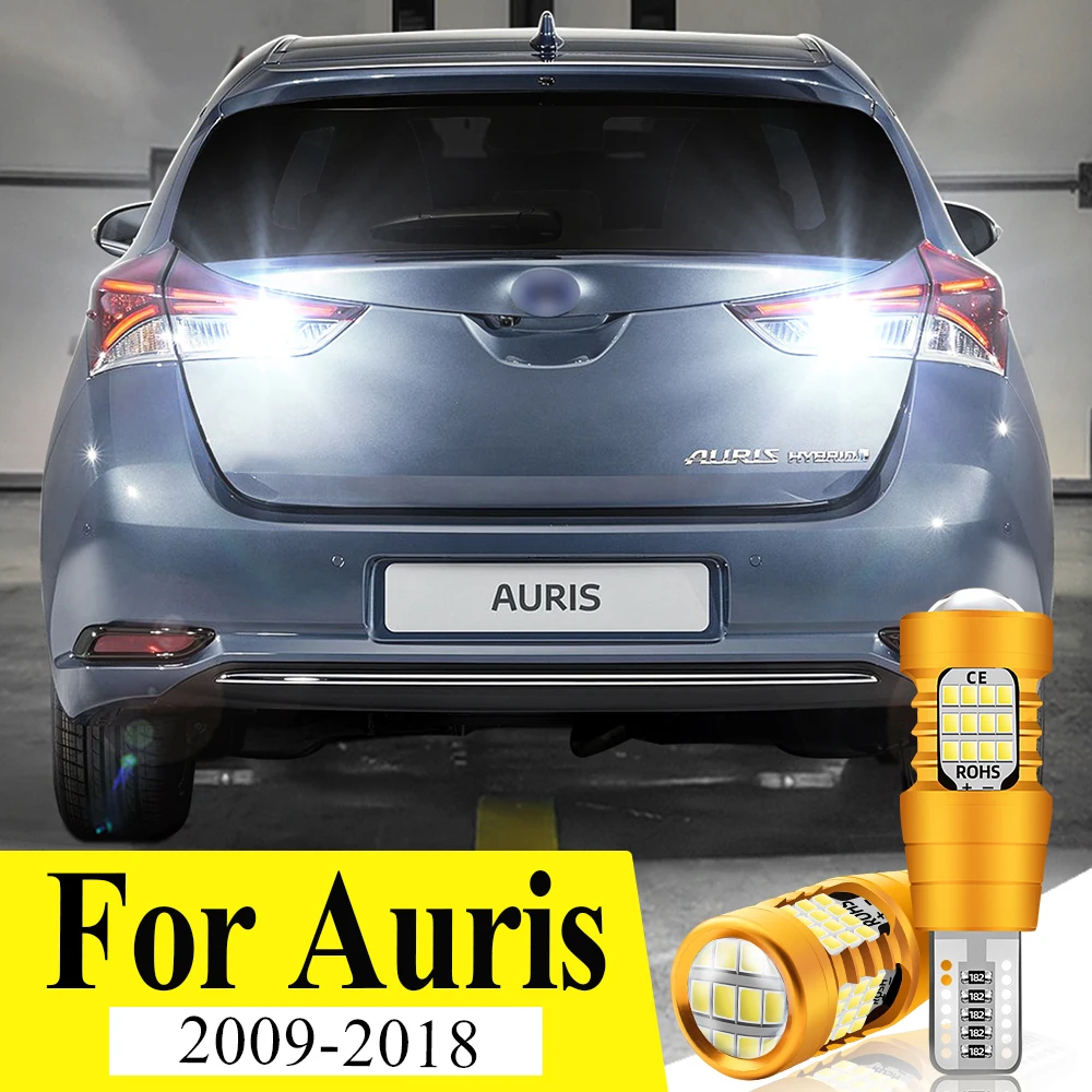 

2 шт. лампы заднего хода для Toyota Auris 2009-2018 2017 2016 2015 2014 T15 W16W 921 светодиодные лампы заднего хода Canbus 60SMD