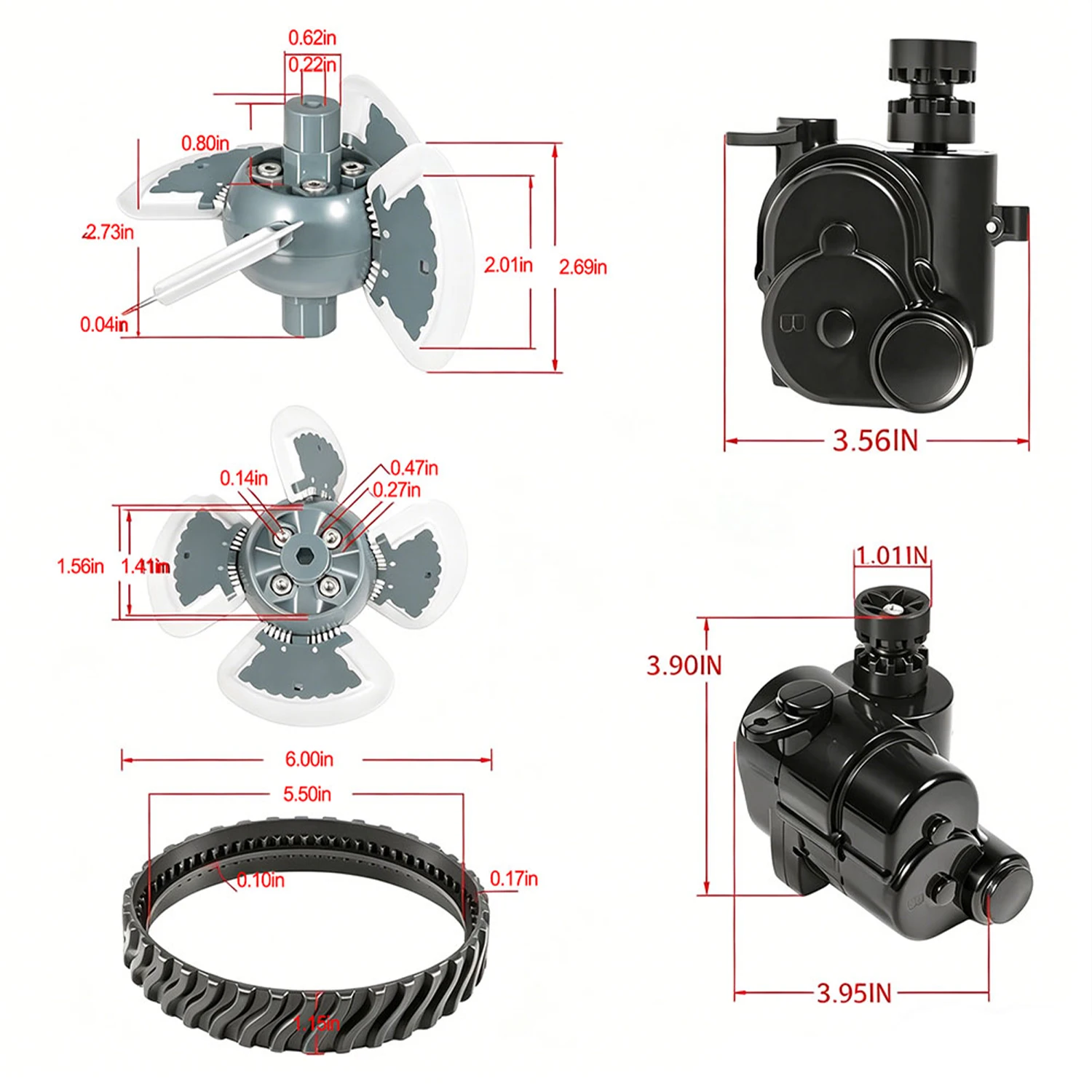 Replacement Tune Up Kit for Zodiac For Baracuda MX8 and MX6 Pool Robots R0524900 R0796200 R0524700 R0524800 R0526100 R0525100
