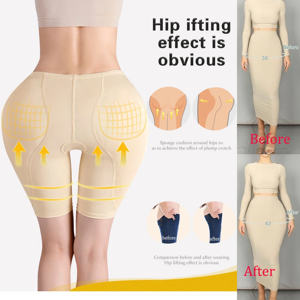 Butt Lifter Shaper Panties Women Shapewear Hip Enhancer Panties Body Shaper Fake Ass Hip Pads Panties