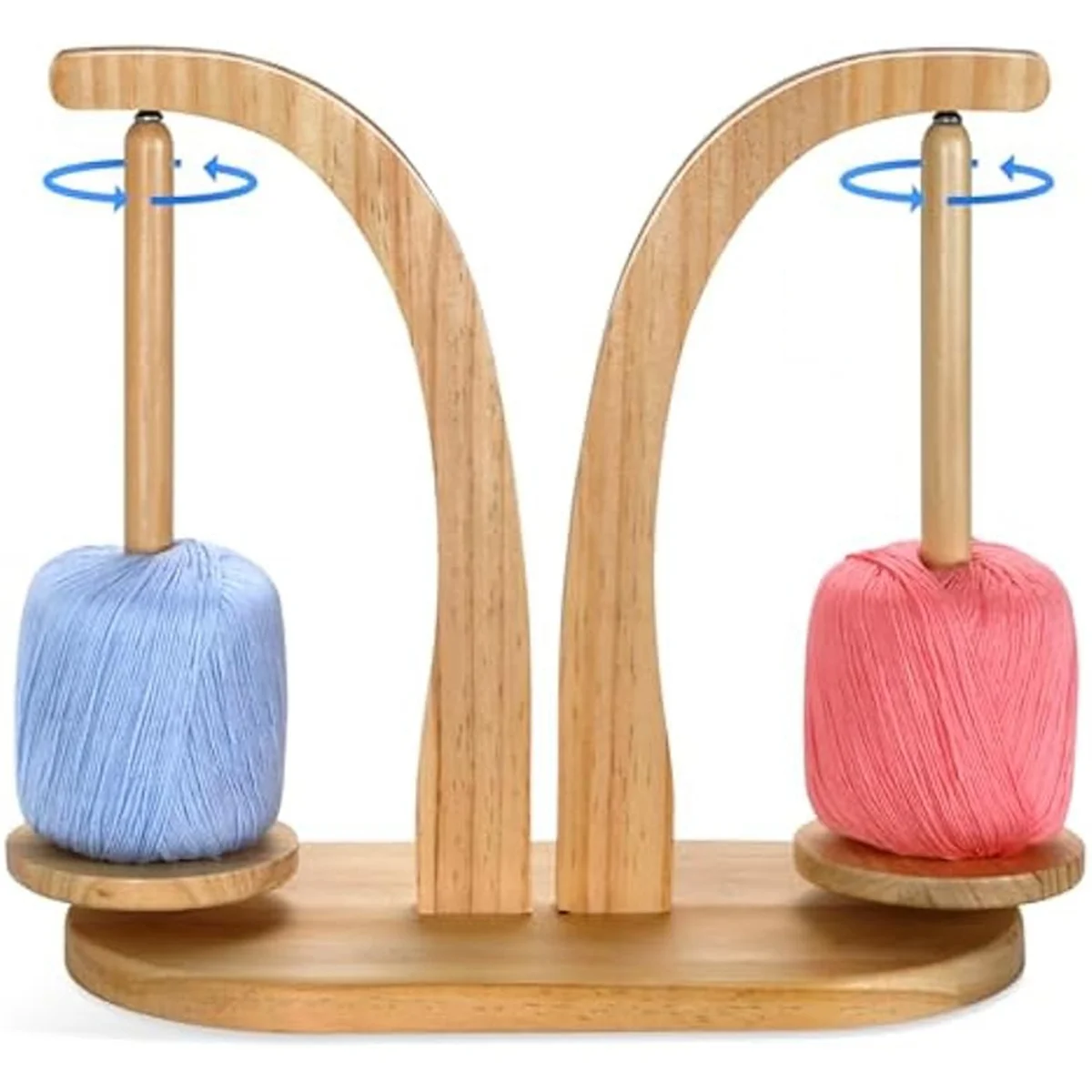 Yarn Holder for Crocheting - Wooden Yarn Ball Holder - Yarn Holder Spinner,Crochet Gift for Knitting Lovers