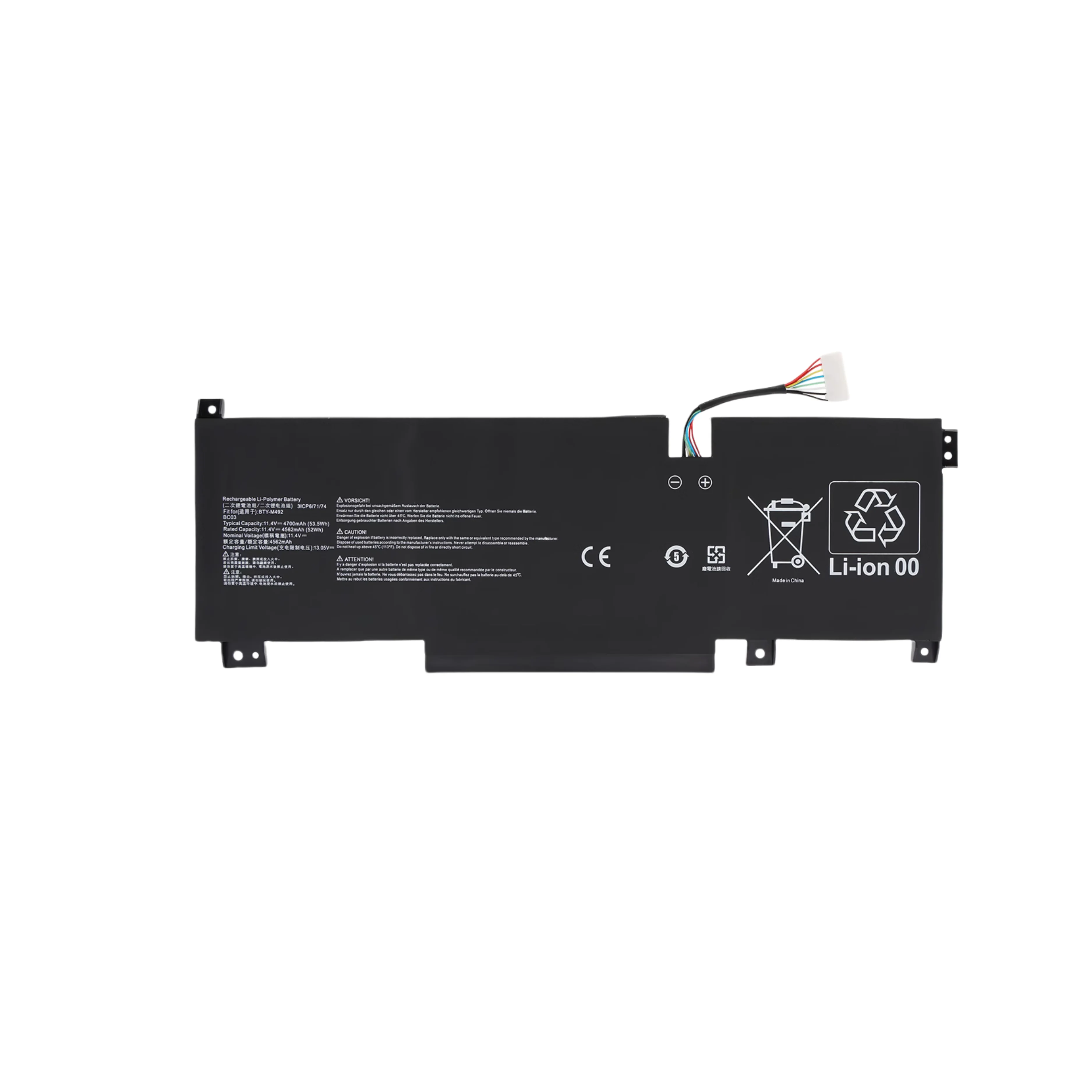 MSI Pulse GL76 9S7 11UDK GL66GF66 BTY-M492