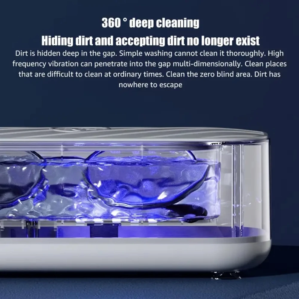 Professional 45kHz Soundwave technology Jewelry Cleaner - ° Deep Cleaning Machine for Rings, Earrings, Necklaces, Watches & Mak