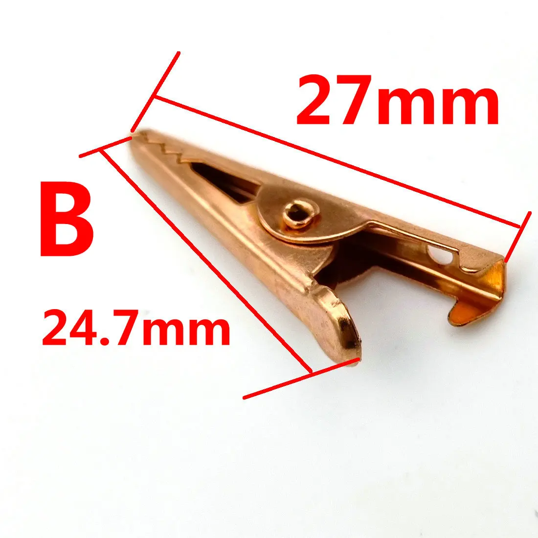 10PCS brass  Alligator Clip Clamp test Testing Probe