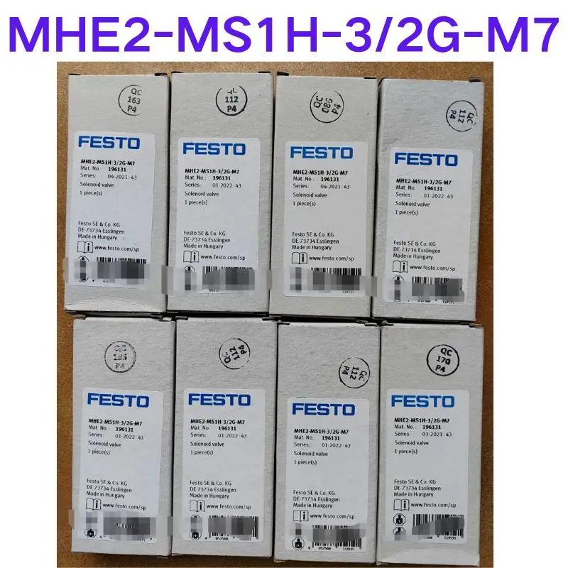 

Brand-new FESTO solenoid valve 196131 two position three-way valve MHE2-MS1H-3-2G-M7,