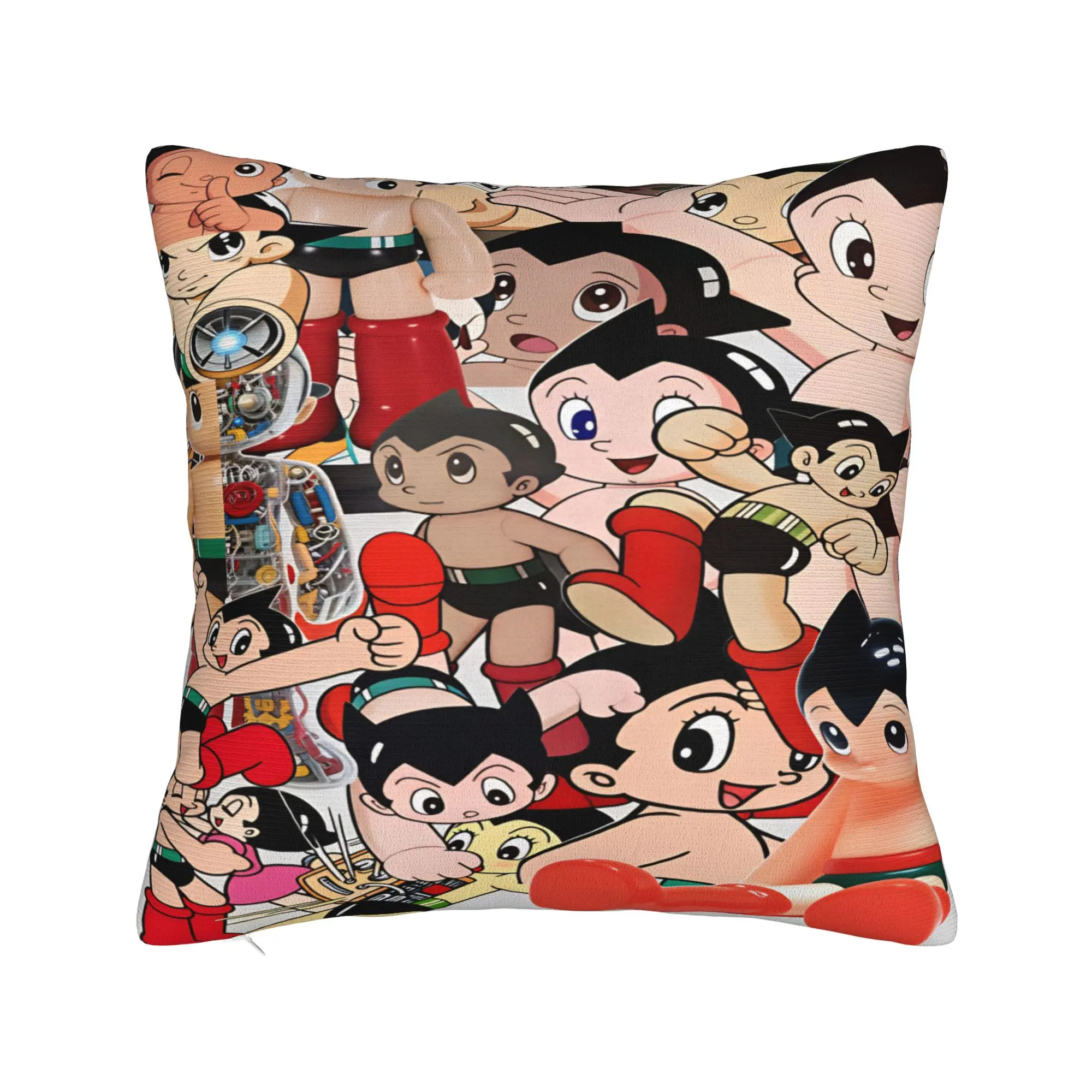 Astro Cartoon Boy Pillow Case  Soft Pillow Cover For Sofa Home Decor Vintage Pillowcases