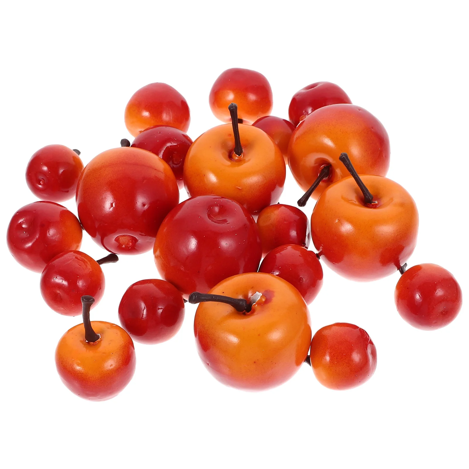 

20Pcs Fake Red Simulated Fruits Decoration Lightweight DIY Accessories for Table Centerpieces Home Decor