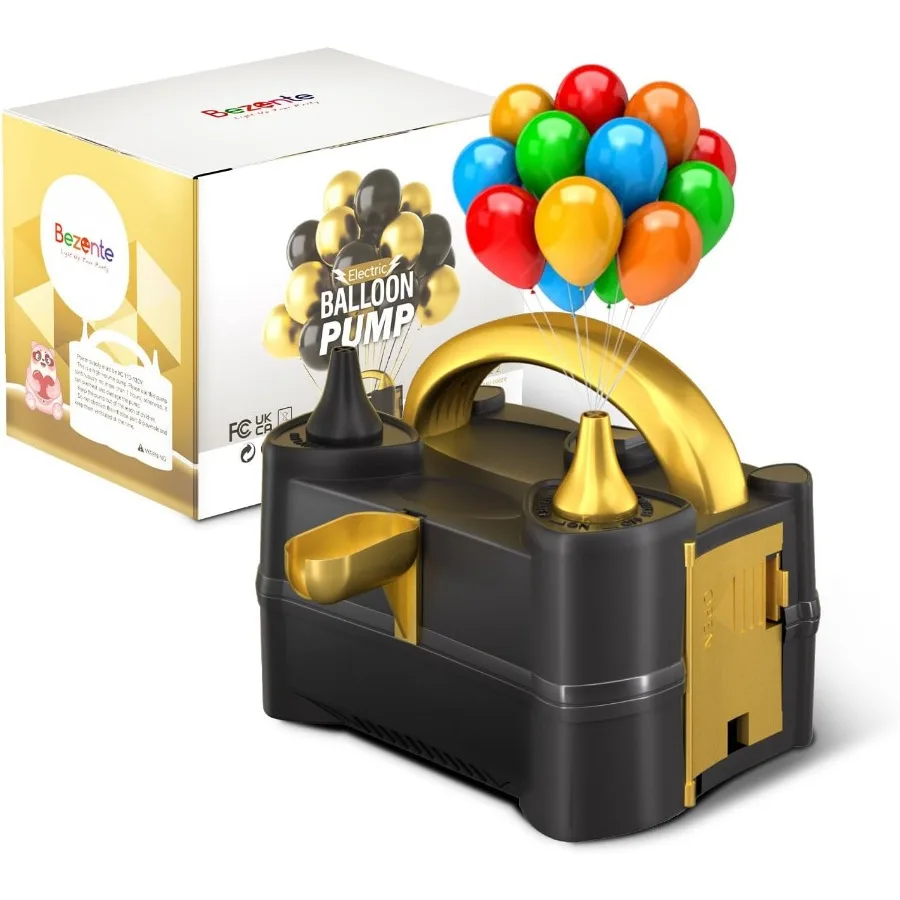Electric Portable Balloon Inflator Pump for Birthday Wedding Graduation Party Decorations Dual Nozzle Electric Air Pump for Bal