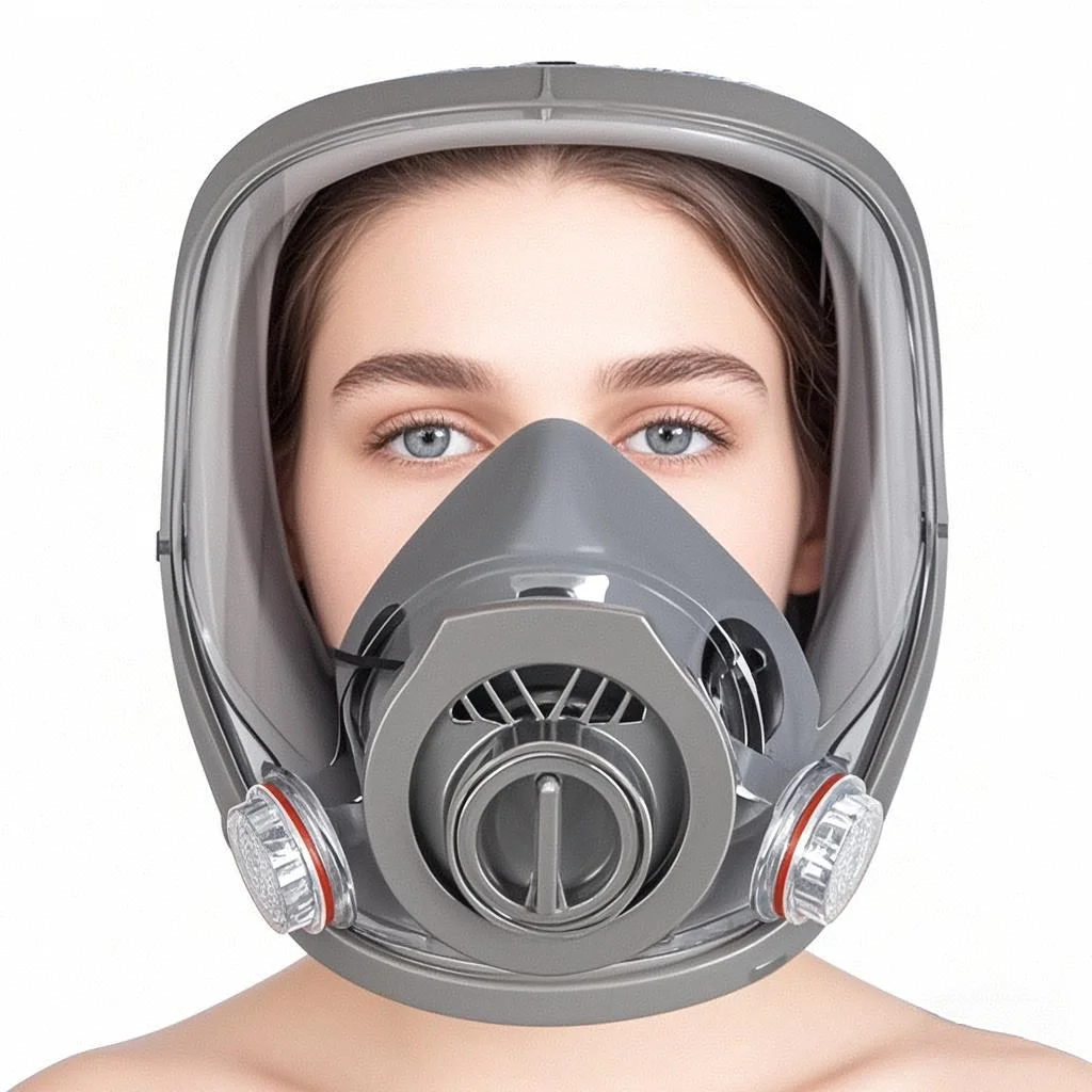 6800 Gas Mask Acid Organic Ammonia  Full Face Mask Respirator Paint Chemical Pesticide Laboratory Anti dust Multifunction Filter