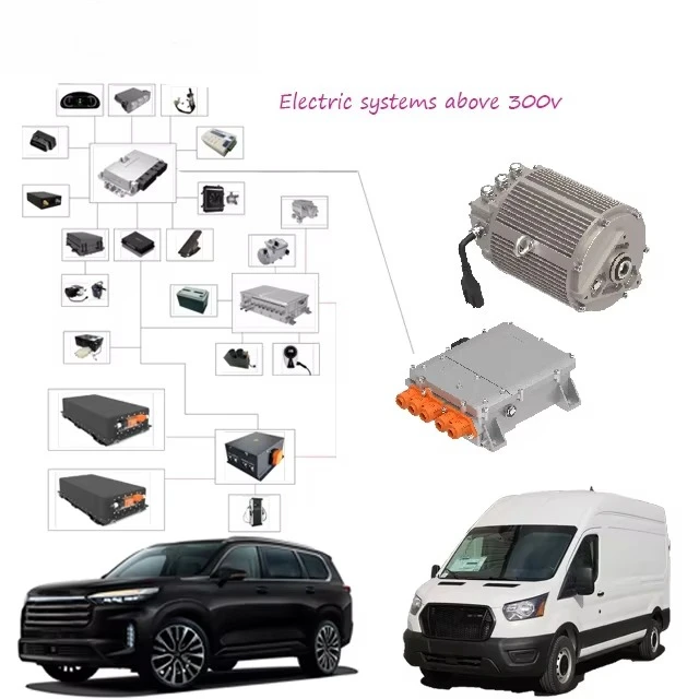 Above 300v Electric Vehicle Conversion Kit 3183/9000 Water Cooling AC Motor Motor Controller IP67 Hiace EV Kit for 4.5 Ton Car
