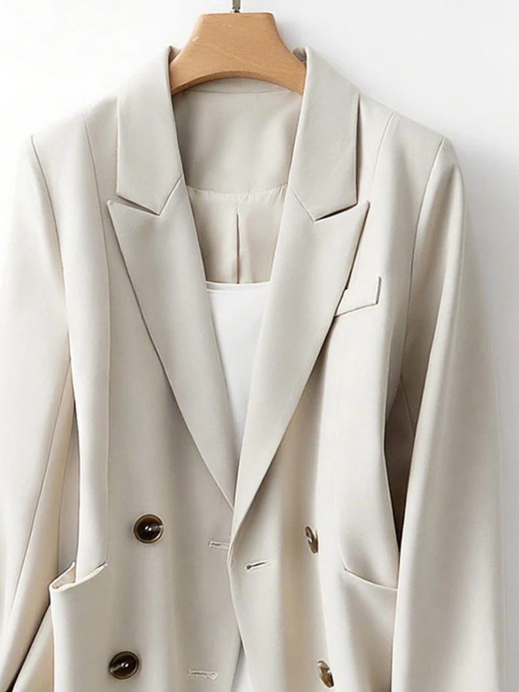 패션 여성 정장 재킷 솔리드 컬러 긴 소매 코트 스트라이프 패치워크 커프스 가을 겨울 우아한 출퇴근용 아우터웨어