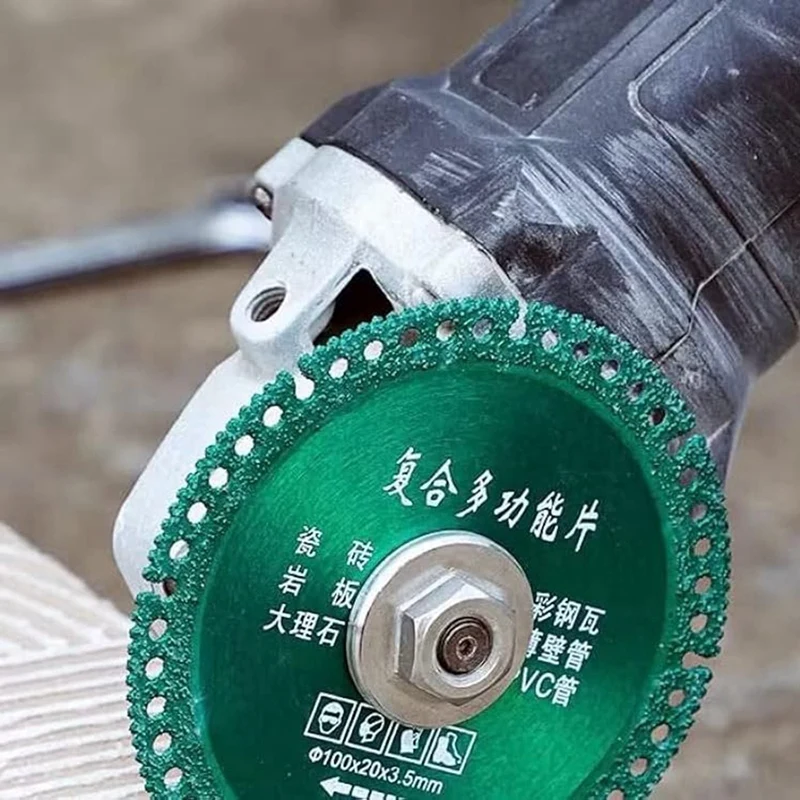 2PCS 4 Inch Disc For Angle Grinder, Composite Multifunctional Cutting Disc, Glass Cutting Disc, For Ceramic Tile Wood