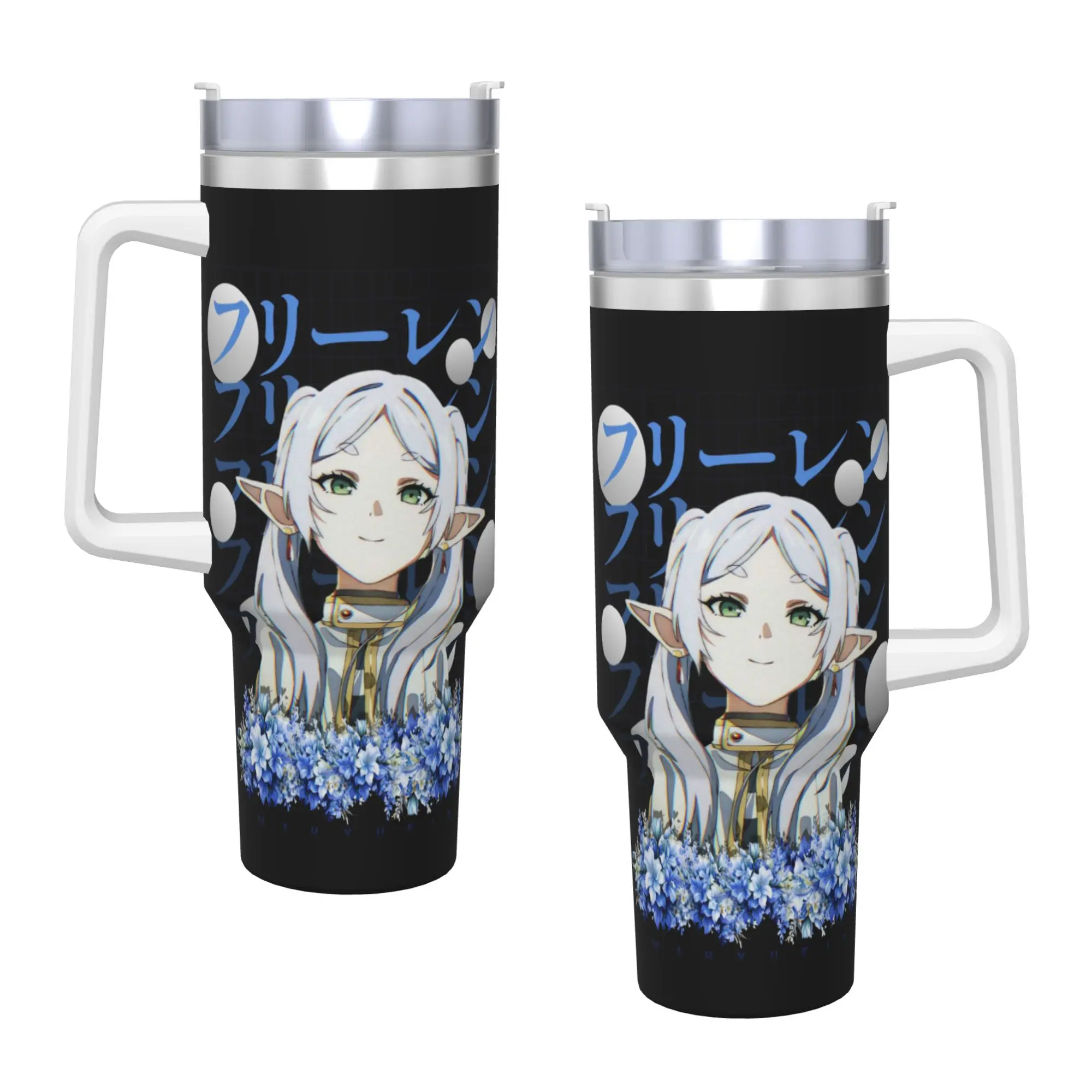 Stainless Steel Tumbler Frieren Beyond Journeys Mugs Cup Cold and Hot Heat Preservation Large Capacity Water Bottle Thermal Cups